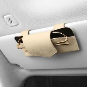 차량용 선바이저 가죽 선글라스 케이스