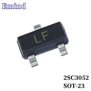 100Pcs 2SC3052 SMD 트랜지스터 풋 프린트 SOT-23 실크 스크린 LF  NPN 50V/200mA 바이폴라 증폭기