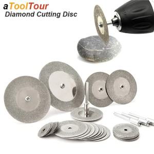 다이아몬드  디스크 휠 로터리 툴 원형 톱날 드레멜 미니 소형 드릴 맨드렐 목재 석재 플라스틱 유리 타일