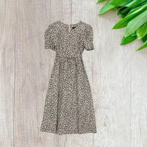 [하프클럽/]여자 파워 레오파드 민소매 원피스 LDW-OPS-SSIS480-오프화이트