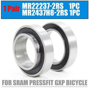 SRAM 프레스핏 GXP 용 베어링 휠 세트 자전거 하단 브래킷 수리 부품 MR22237 MR2437H8 24x37x8mm 22.2x37x