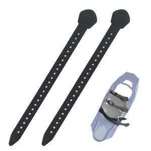 MSR 클래식 스노우슈즈 스트랩 키트의 바인딩 교체, 데날리 에보 어센션 스노우슈즈용 스트랩, 토 2개, 블랙(12인치)