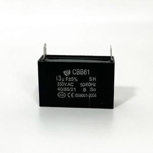검정색 13uF 발전기 커패시터 CBB61 50/60Hz 350VAC 팬 모터