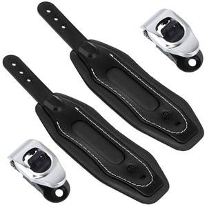 Soulchen 2개 스노보드 바인딩 발목 스트랩 교체용 블랙 11 x 3 인치 스키 보드 부츠 도구 스케이트보드 범용 액세서리용