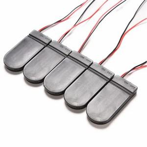 5개/몫 2x CR2032 버튼 코인 셀 배터리 홀더 케이스 보관 블랙 박스 6V 와이어 리드 ON/OFF 스위치