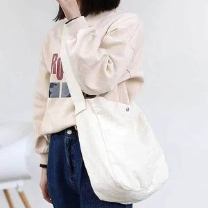 [하프클럽/]크로스 빅 숄더백 아이보리 쇼퍼백 여자쇼퍼백