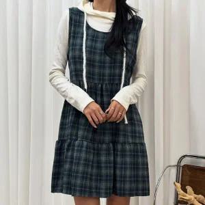[하프클럽/] 미니캉캉빅체크원피스 YPV668M511 빅사이즈