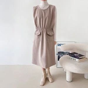 [하프클럽/] 샤락라운드민소매원피스 BST391M510 빅사이즈