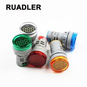 디지털 디스플레이 전기 헤르츠 미터 주파수 표시 등 AC 빨간색 콤보 테스터 0-99Hz 파란색 흰색 녹색