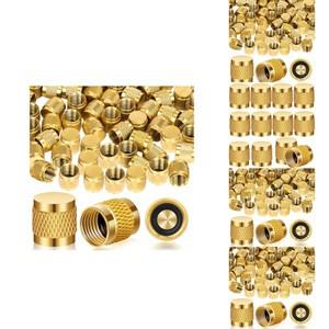 1/4 플레어 커버 네오프렌 O-링 도장 포함 라운드 황동 HVAC 밸브 냉매 잠금