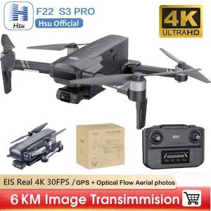 SJRC F22 S3 PRO 드론 4K 전문 카메라 GPS HD 5G WiFi FPV 3 축 짐벌 EIS 브러시리스 접이식 RC 쿼드 콥터
