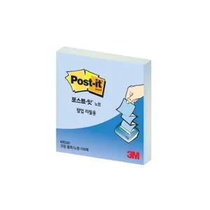 [3M]고품질 3M 팝업노트 리필 KR330 크림블루 노랑 책갈피 분류 구분 포...