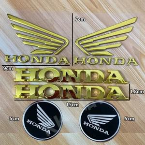 호환 혼다 스티커  3D 원형 라벨  전기 도금 문자  방수 오토바이 장식 액세서리 Pcx125PCX160CBR650R1000R