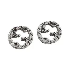 [구찌] YBD457109001 (457109 J8400 0811) 인터로킹 G 실버 귀걸이