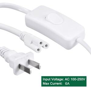 3/5M T5 T8 3Pin LED 튜브 커넥터 케이블 와이어 연장 코드(통합 형광등용 On/Off 스위치 포함)