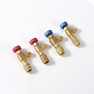 호환 에어컨 냉동 안전 밸브  액체 구리 어댑터  수공구 부품  R410A  R22  1/4 인치