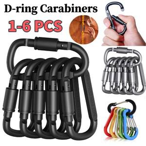 알루미늄 합금 카라비너 용수철 스냅 클립 D 모양 다기능  후크 하이킹 도구
