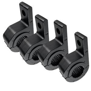 바이크 오토바이 LED 헤드라이트 클램프 브래킷 알루미늄 합금 스포트라이트 튜브 마운트 키트 블랙