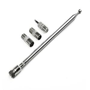 텔레스코픽 DAB FM 라디오 공중 어댑터 HiFi AV 수신기 미니 소형 시스템 안테나 길이 F-남성 커넥터 액세