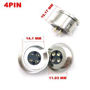 4PIN 카드 슬롯 5V 블라인드 흡입 DC 자석 포고 핀 커넥터 전원 소켓 스마트 웨어러블 남성 여성 충전