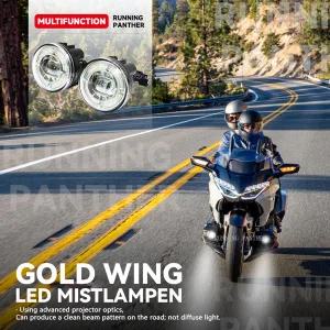 오토바이 쌍 LED 안개등 부착 키트 포함 혼다 골드 윙 GL 1800 GL1800 투어 DCT 2018 2019 2020 2021 신제