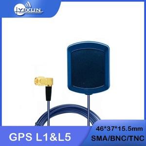 GPS L1 L5 듀얼 밴드 고정밀 외부 GNSS 내비게이션 포지셔닝 안테나 고이득 28DBI SMA TNC BNC 인터페이스
