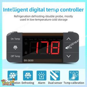 N08R 디지털 온도 컨트롤러 220V 쿨 히트 스위치 냉장고 냉동 해동 조절기 센서(EK-3010) Easy