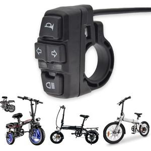 3in 1 전기 자전거 스쿠터 스위치 헤드 라이트 회전 신호 36V / 48V ON/OFF 제어 전자 방수