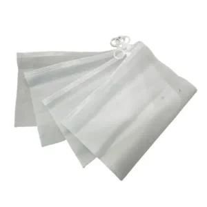 [콩심팥심]화장품 25cmx17cm 지퍼백 여행 반투명 화이트링 소품 용품