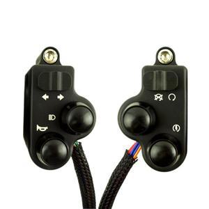 빈티지 바이크 오토바이 핸들 바 제어 스위치, 방향 지시등 경적, 스타트 킬 카페 레이서  다지기 범용 단