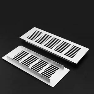 1Pcs 은빛 너비 100mm 알루미늄 합금 캐비닛 공기 환기 장식 커버 옷장 메쉬 구멍 하드웨어 Accessorie