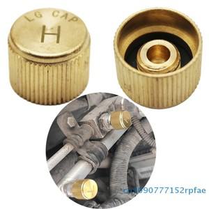 자동 A/C 포트 먼지 커버 캡 자동차용 고압  저압 냉매 밸브 코어 액세서리