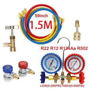 R404A R134a AC 진단 매니폴드 게이지 세트 에어컨 냉매 불소 압력 테이블 테스터 하드웨어 산업