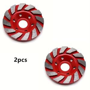 콘크리트//석재/석용 2PC 다이아몬드 볼 그라인딩 휠 - 내구성이 뛰어난 단단한 표면 연마