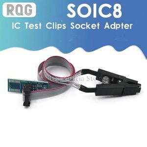 SOIC8 SOP8 플래시 칩 IC  클립 아두이노용 소켓 어댑터 BIOS/24/25/93 프로그래머