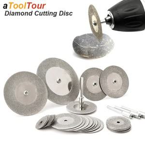 다이아몬드 커팅 디스크 휠 로타리 도구 Dremel 미니 소형 드릴 컷오프 목재 석재 플라스틱 유리 타일 용