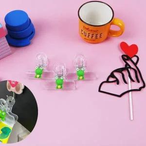 [셀러에이드]개구리 소품 문서 플라스틱 집게 1P 문서집게 소품집