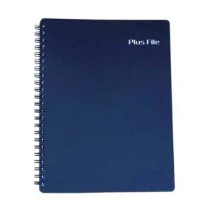 [셀러에이드]메카라인 플러스화일 40매 진청 PP재질/트윈스프링 개(1개입)