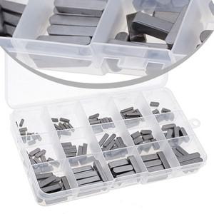 140PC 키 스프링 웨지 허브 샤프트 액슬 모음 3/4/5/6mm 바이크 오토바이 표준 부품  베어링