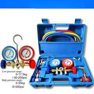 전문가용 3방향 AC 매니폴드 게이지 세트 - R134a 자동차  가정용 충격 방지 HVAC