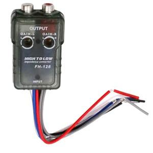 하이 레벨 스피커 신호-로우 RCA 어댑터 카 오디오 하이-로우 서브우퍼 변환기