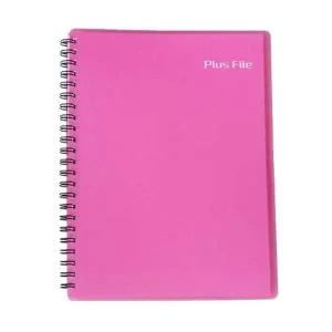 메카라인 플러스화일 40매 분홍 PP재질/트윈스프링 박스(36개입)