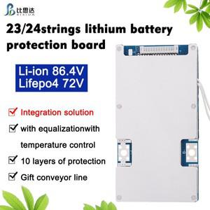 Bisida-Lifepo4 BMS 24S 76V 충전식 배터리 보호 보드, 균형 100A/150A/200A, 에너지 저장 팩용