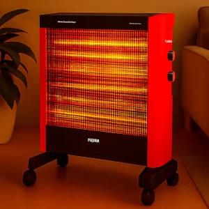 후지카 절전형 사무실 가정용온풍기 석영관히터 업소용 사무실 가정용 전기히터 석영관4단+온풍기능
