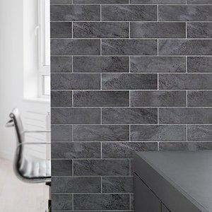 [현대시트]HWP-21665 다크그레이 대리석타일벽돌