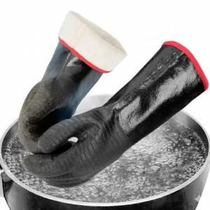 내산장갑 내화학 공업용 고무 내열 방열 기름 코팅 장갑 45cm