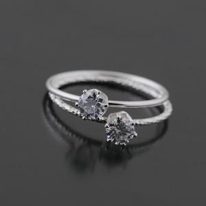 순은 모이사나이트 3부 다이아 탄생석 큐빅 왕관실반지 민자 컷팅 GRA 보증서 제공