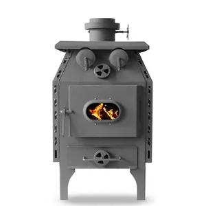 [꾸버스] 고급형 백두50 화목난로 캠핑 야외 장작 나무 대형 벽난로 가정용 업소용 난방