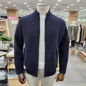 에디션 앤드지 신상 밍크 안감 캐시미어 집업 가디건 NE4EC1601 DNV_IC