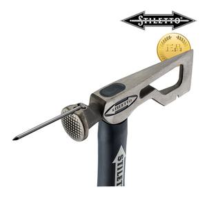 스틸레토 망치 DRYAXE9-F (9온스 13.5인치 티타늄 Drywall 해머 도끼 화이바 핸들 전문가용 목공공구)